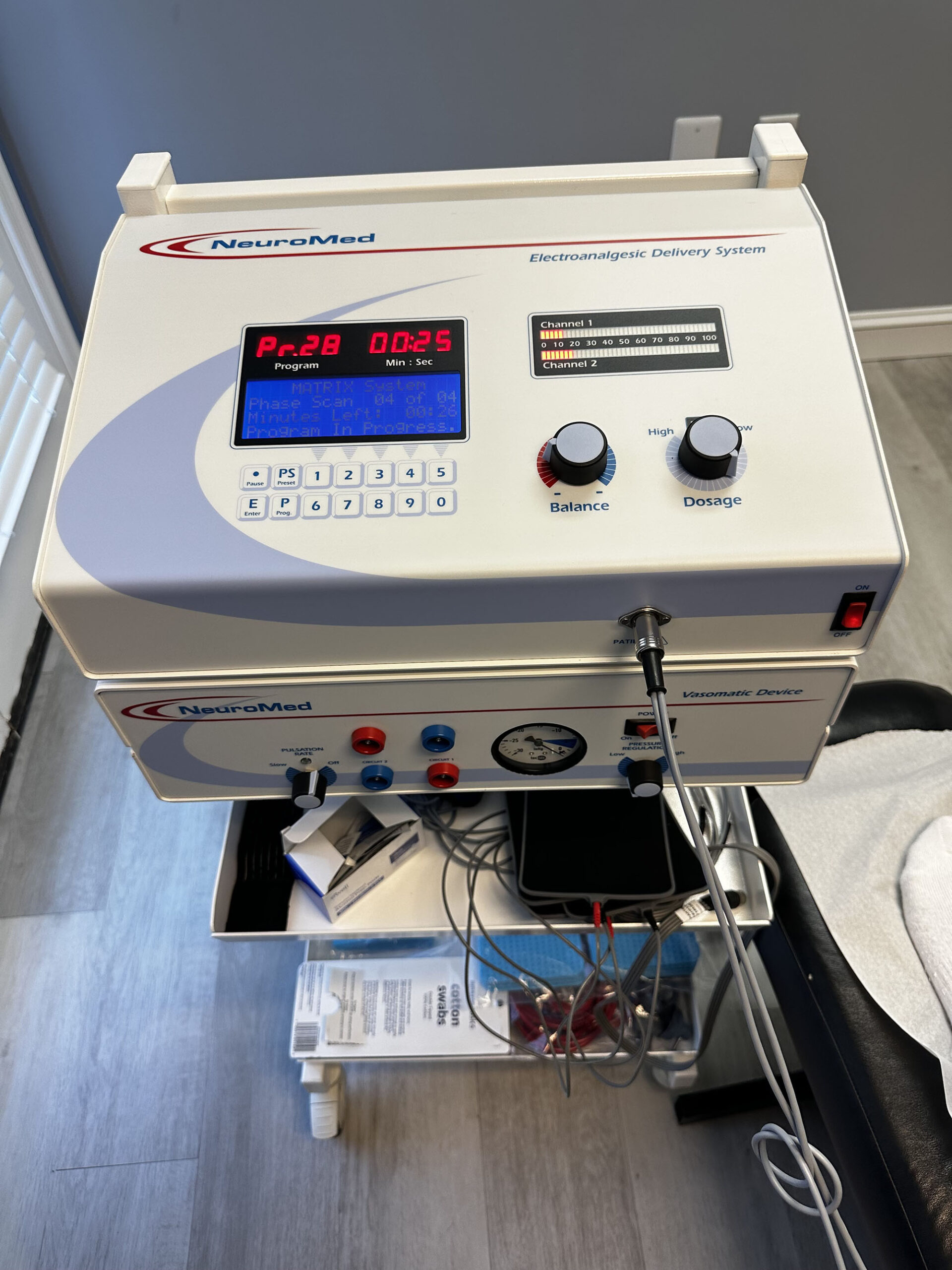 NeuroMed electrical stimulation treatment for peripheral neuropathy